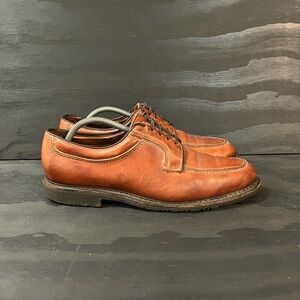 Allen Edmonds Wilbert Men's Size 10.5 Brown Leather Derby Blucher Split Toe